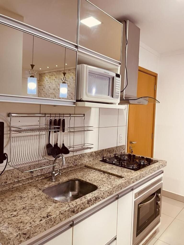 2 Qts.| 4 Hosp. | Ao Lado Do Goiania Shopping Apartment Luaran gambar