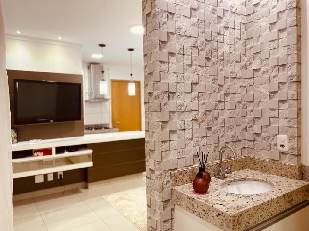 2 Qts.| 4 Hosp. | Ao Lado Do Goiania Shopping Apartment Luaran gambar